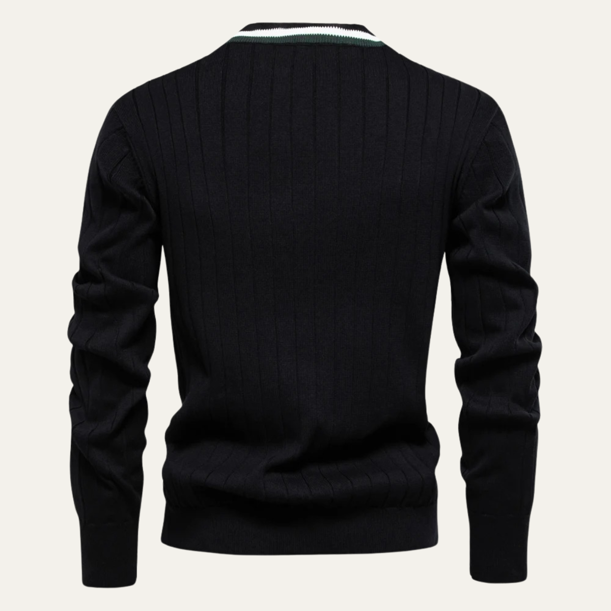 Mens Casual Striped Sweater