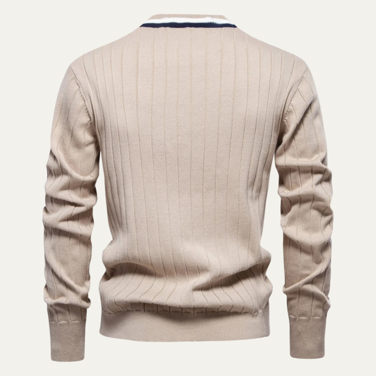 Mens Casual Striped Sweater