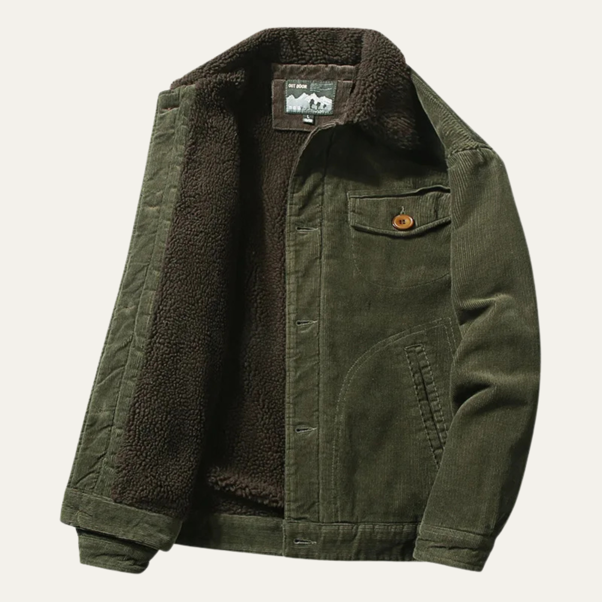Rugged Classic Fleece Lined Denim Jacket