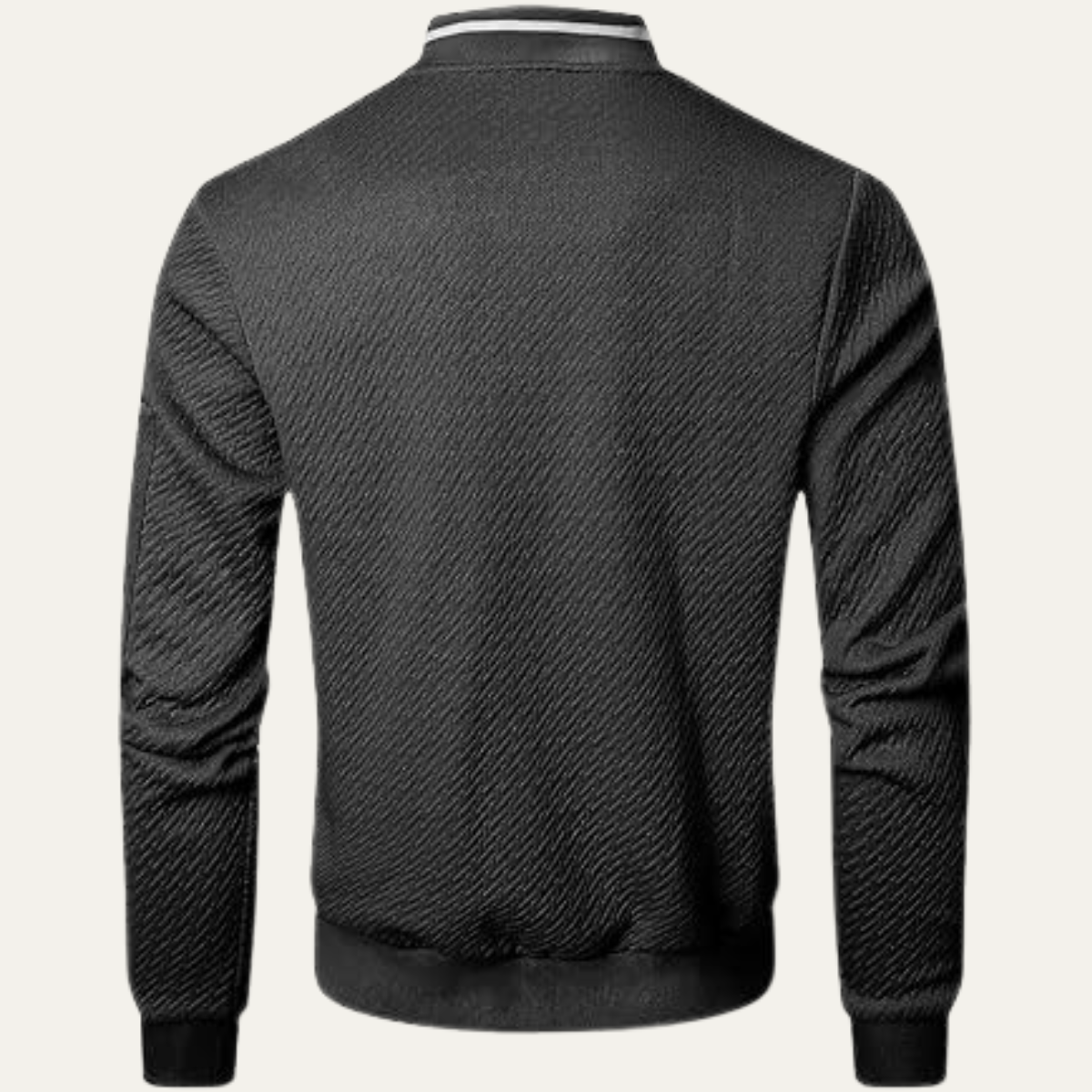 Men's Classic Patterned Bomber Coat