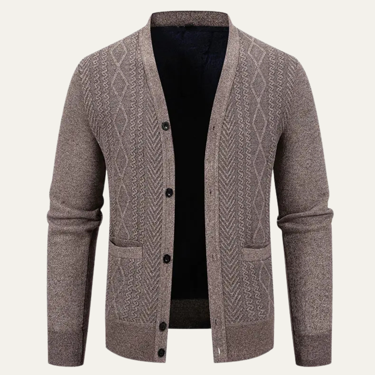 Soft Mens V Neck Sweater Cardigan