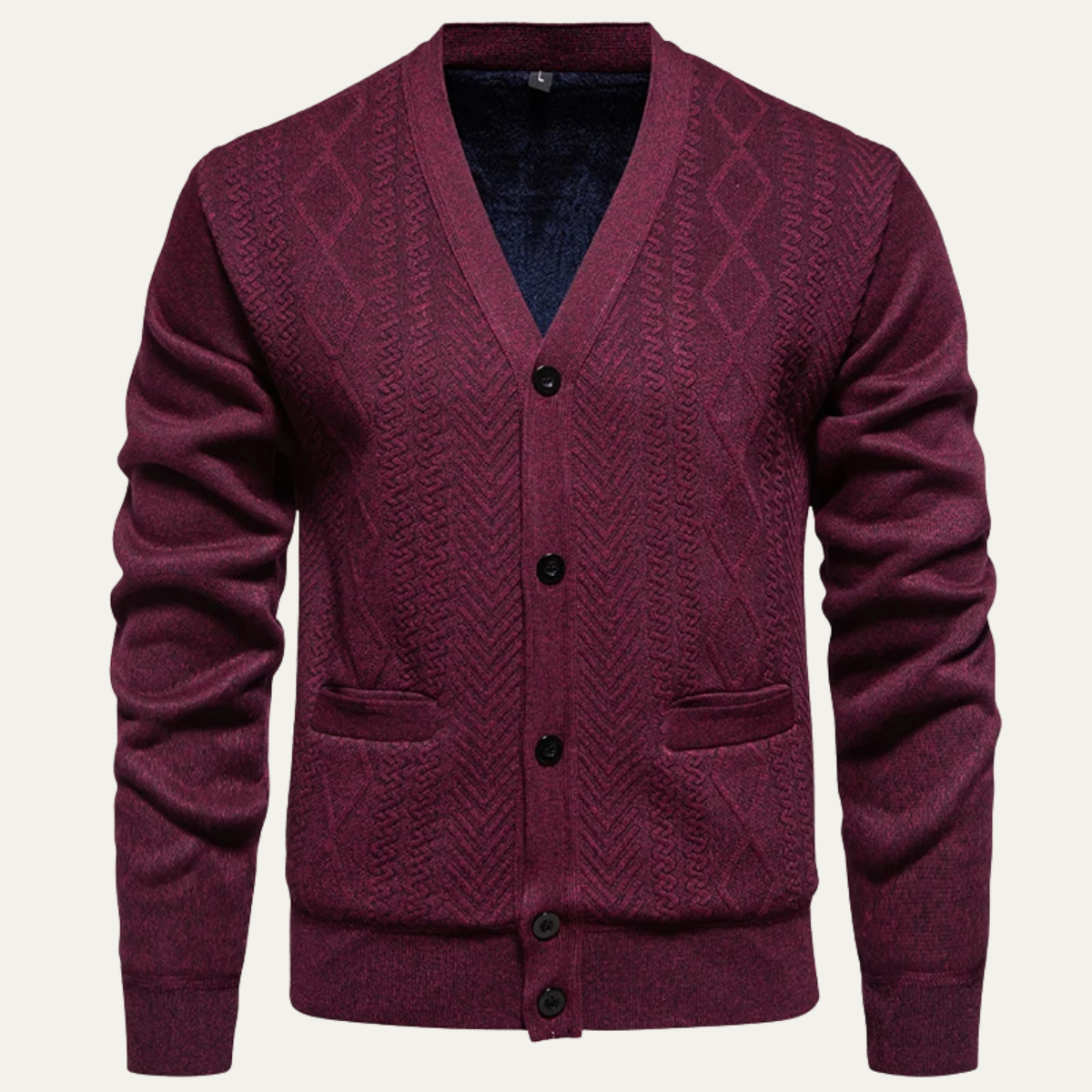Soft Mens V Neck Sweater Cardigan