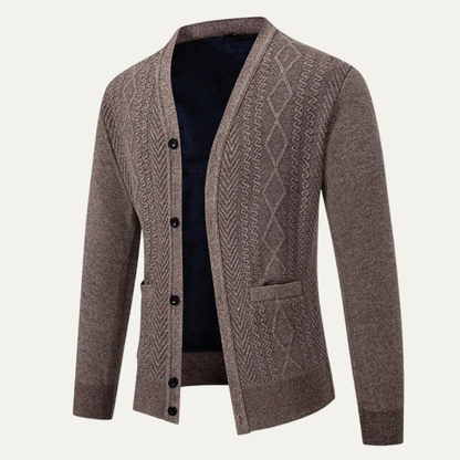Soft Mens V Neck Sweater Cardigan
