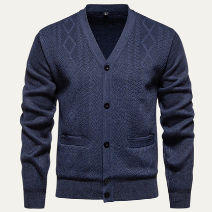 Soft Mens V Neck Sweater Cardigan