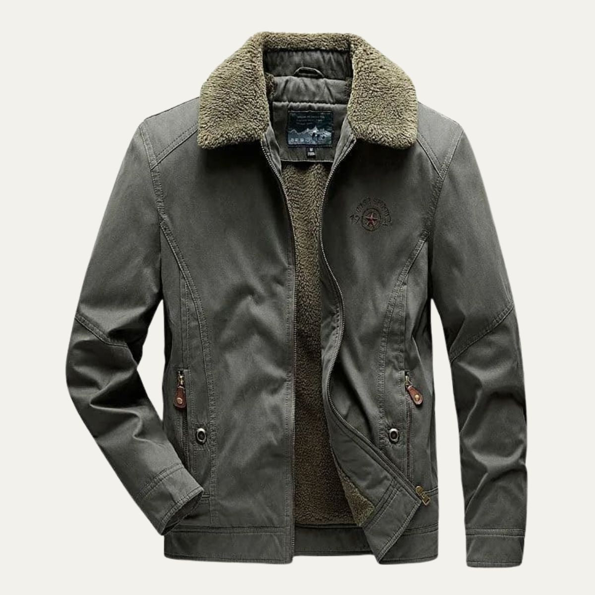 Warm Waterproof Men's Fleece Zip Up Jacket - OutfitLondon