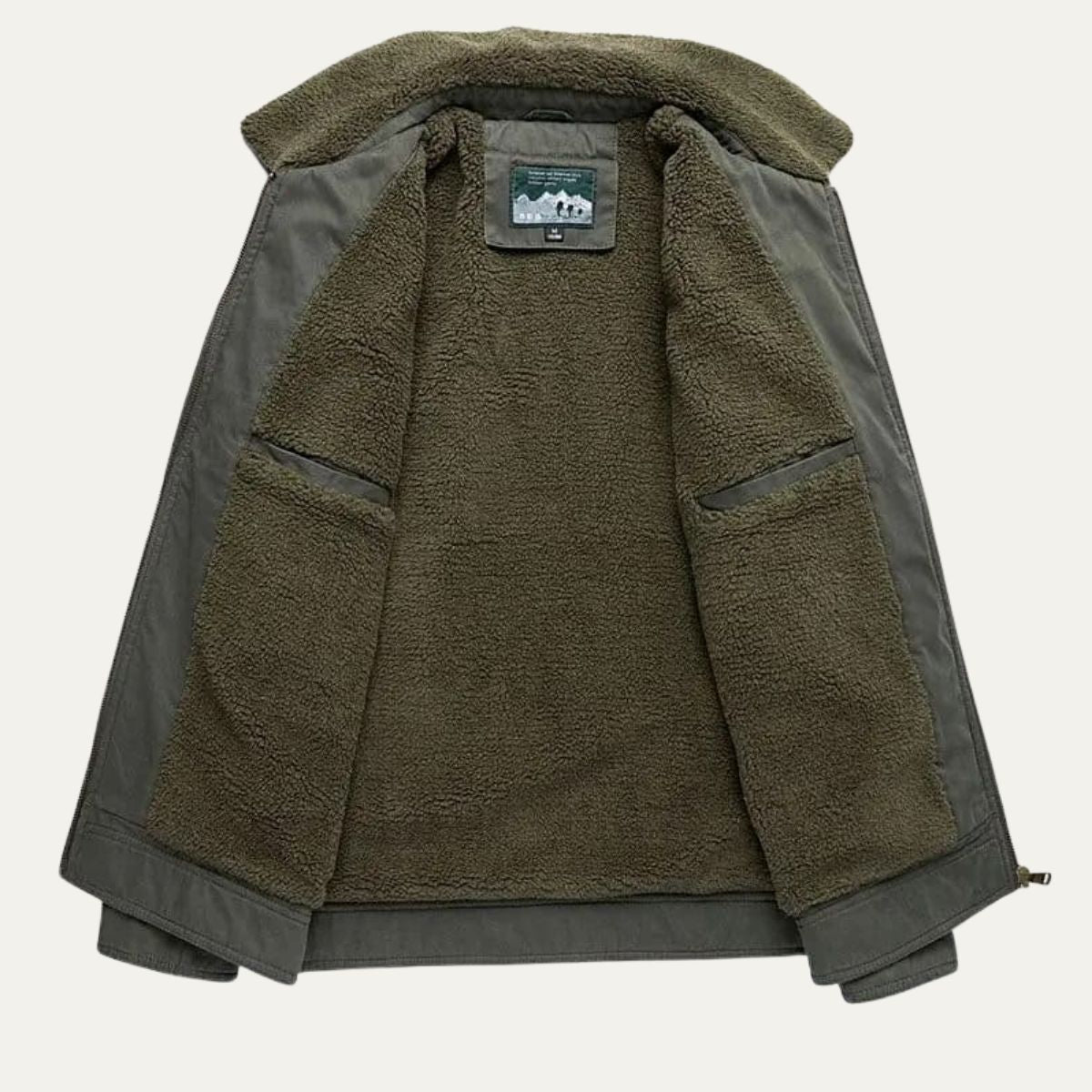 Warm Waterproof Men's Fleece Zip Up Jacket