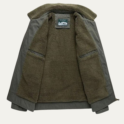 Warm Waterproof Men's Fleece Zip Up Jacket