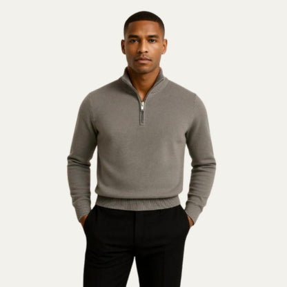 Casual Quarter Zip Pullover Sweater
