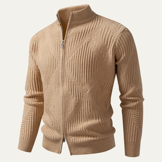 Men's Soft Colorblock Fleece Jacket - OutfitLondon