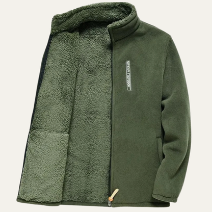 Soft Mens Fleece Coat with Pockets