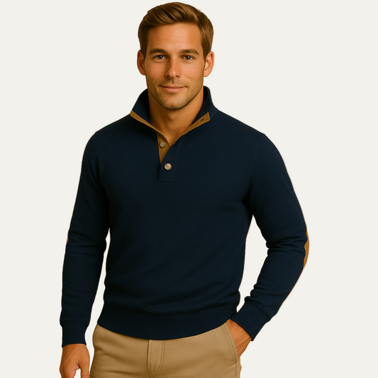 Men's Classic Fit Polo Sweater - OutfitLondon