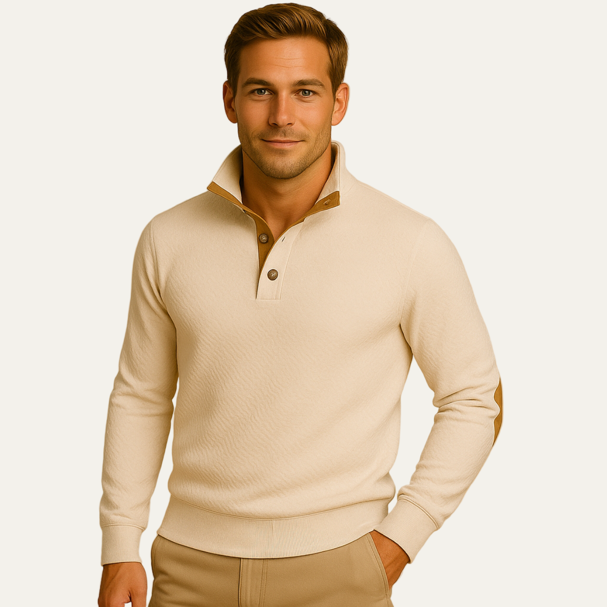 Men's Classic Fit Polo Sweater