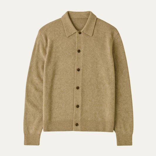Men's Traditional Crew Neck Cardigan - OutfitLondon