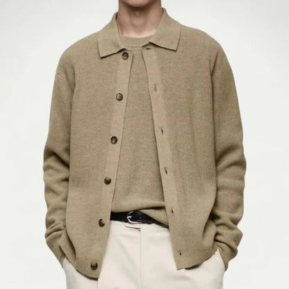 Men's Traditional Crew Neck Cardigan