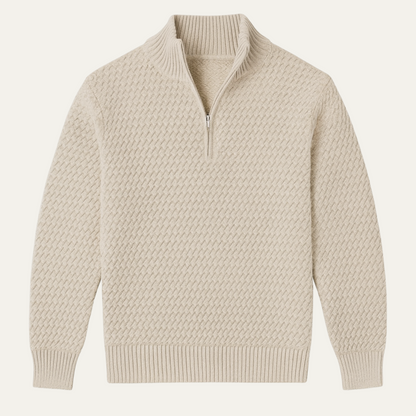 Casual Quarter Zip Pullover Sweater