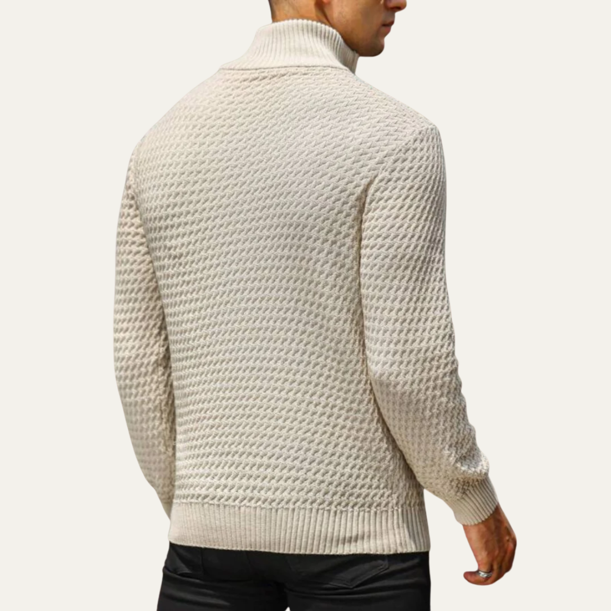 Casual Quarter Zip Pullover Sweater
