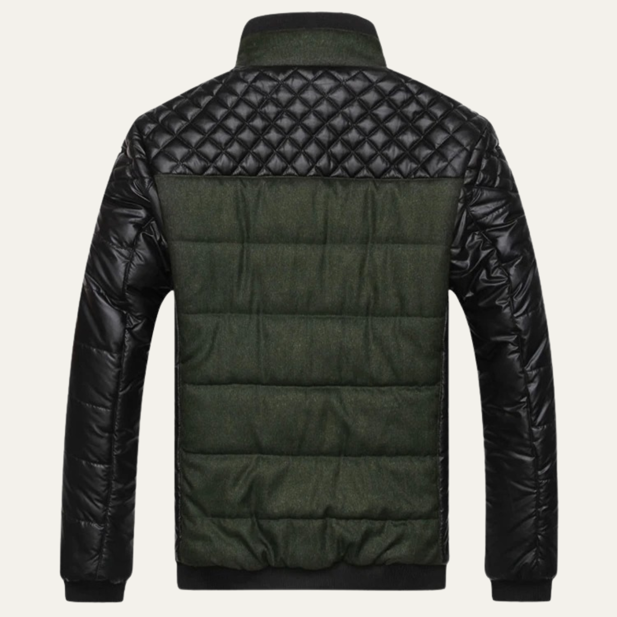 Men's Insulated Padded Contrast Bomber Jacket