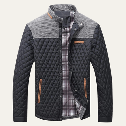 Warm Padded Knit Jacket for Men