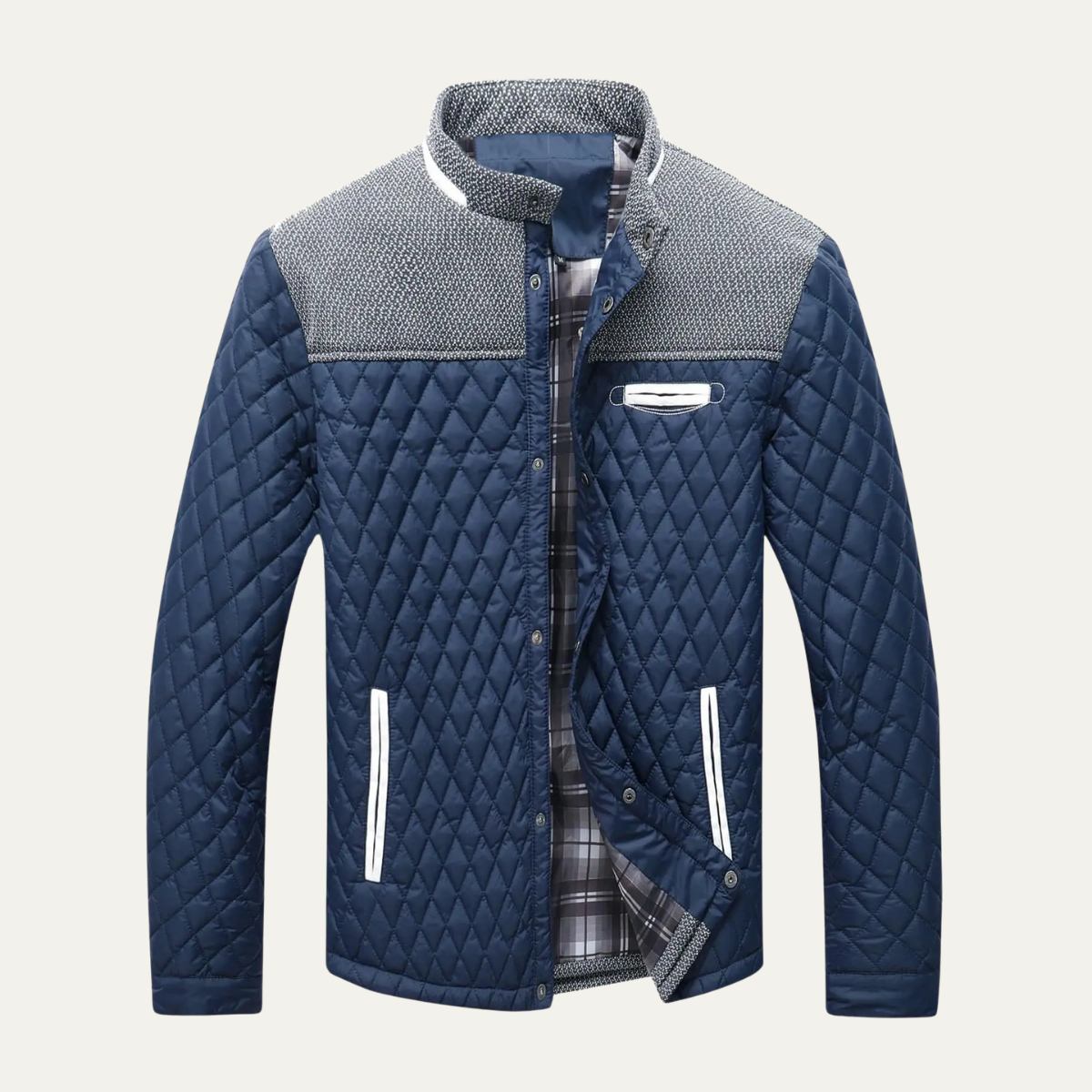 Thick Wool Button Front Mens Blazer