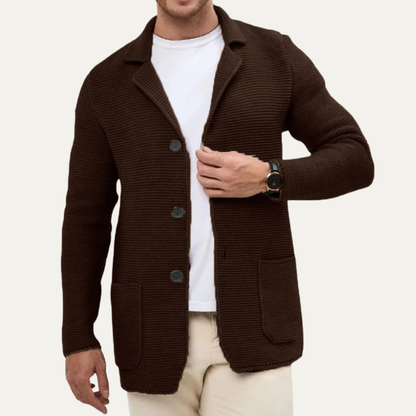 Men's Fashionable Thick Knit Cardigan Jacket