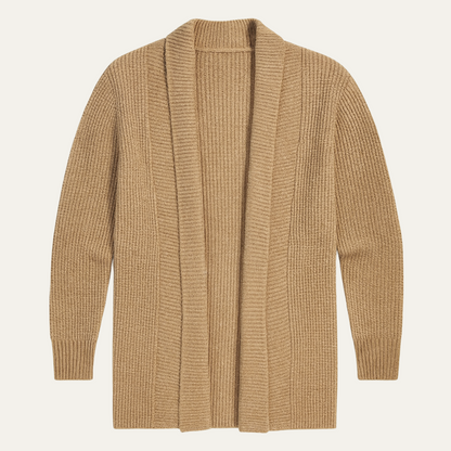 Soft Men's Open Front Cardigan Sweater