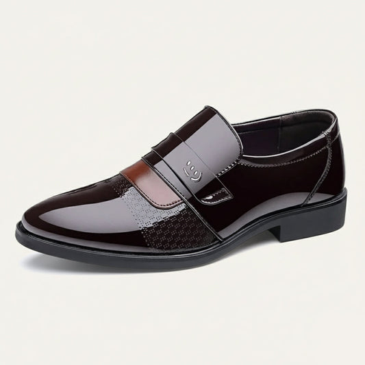 Luxury Black Slip On Formal Shoe - OutfitLondon