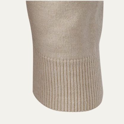 Comfortable Classic Crew Neck Cotton Sweater