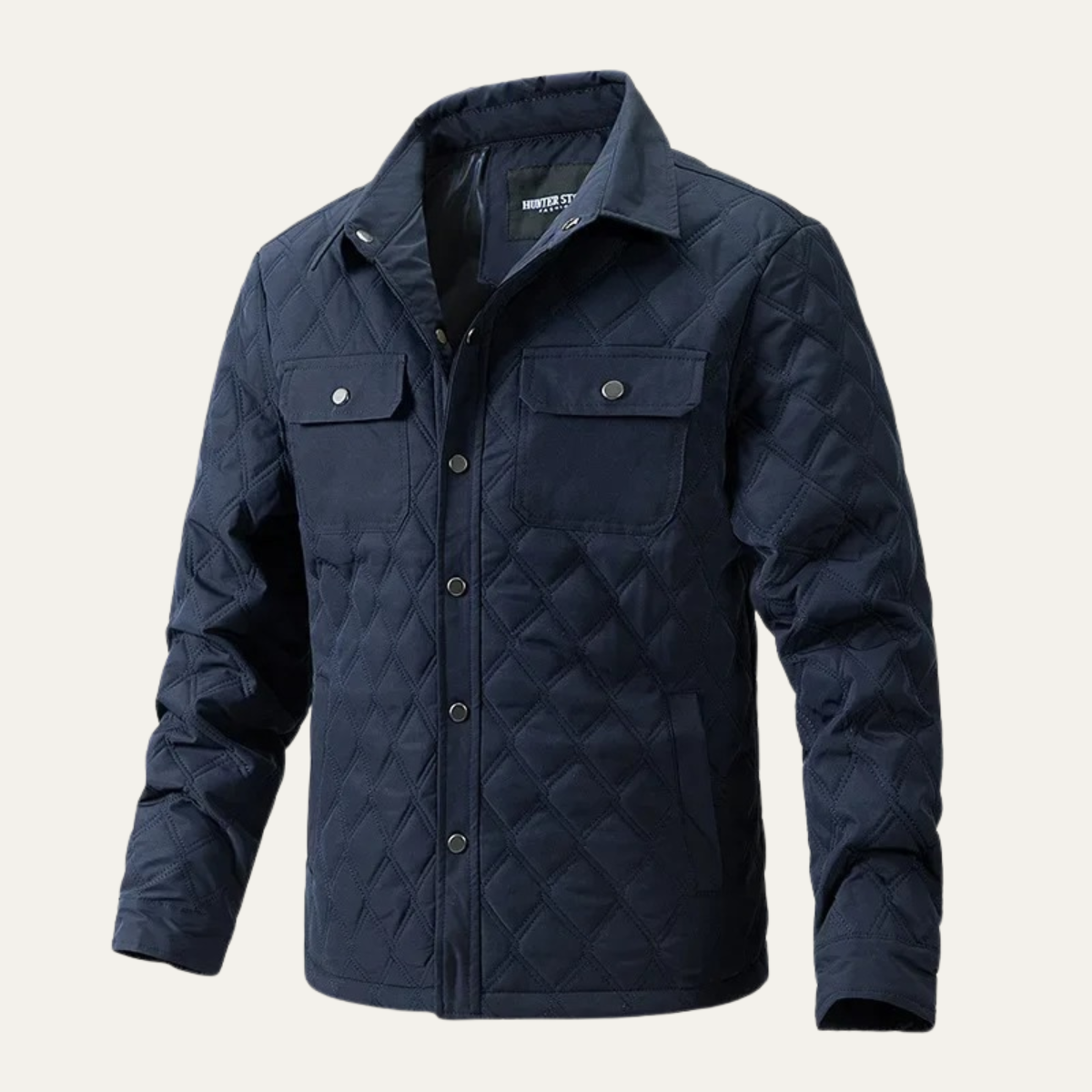 Warm Quilted Button Down Jacket
