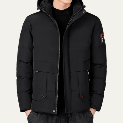 Warm Water-Resistant Padded Parka Jacket