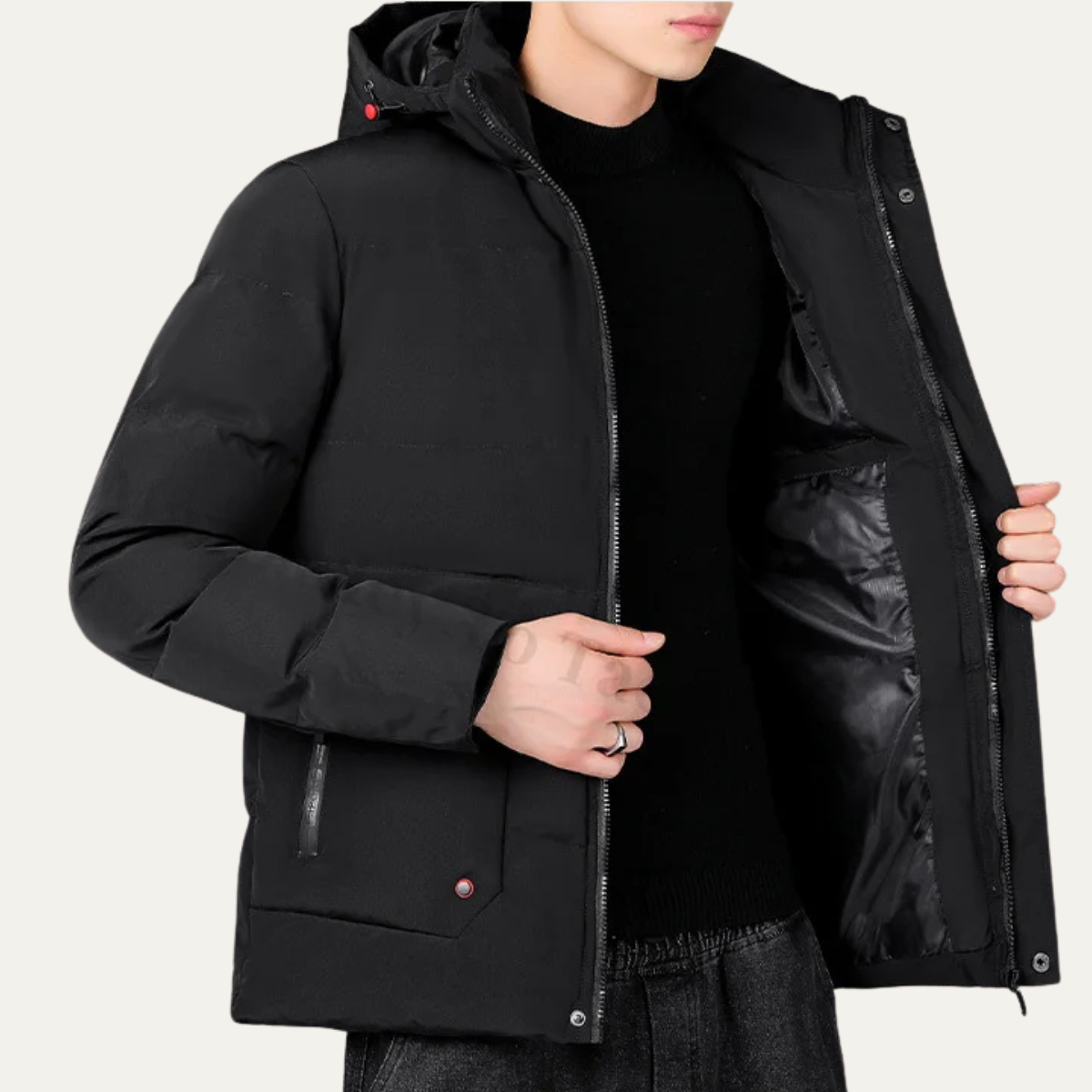 Warm Water-Resistant Padded Parka Jacket