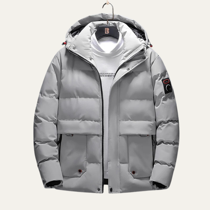 Warm Water-Resistant Padded Parka Jacket