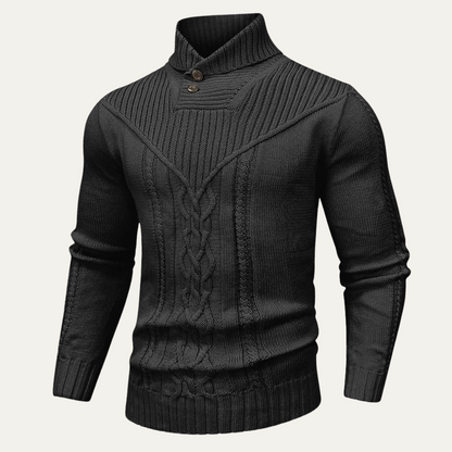 Men's Crew Neck Thick Knit Jumper - OutfitLondon