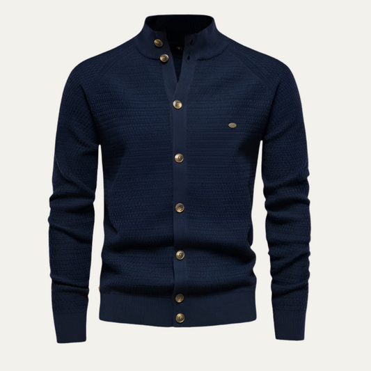 Men's Soft Chunky Knit Cardigan - OutfitLondon
