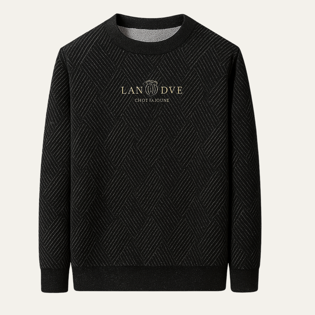 Classic Patterned Crew Neck Sweater