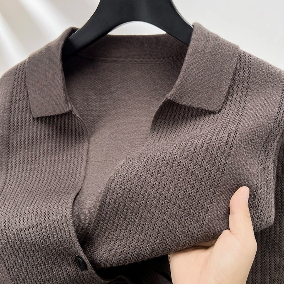 Classic Crew Neck Cardigan Sweater