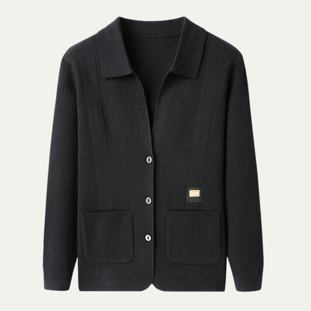 Classic Crew Neck Cardigan Sweater