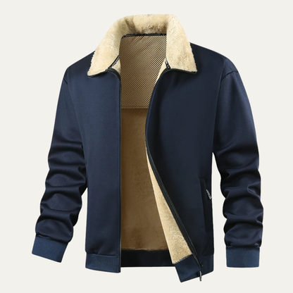 Warm Fleece Lined Zip Up Jacket - OutfitLondon