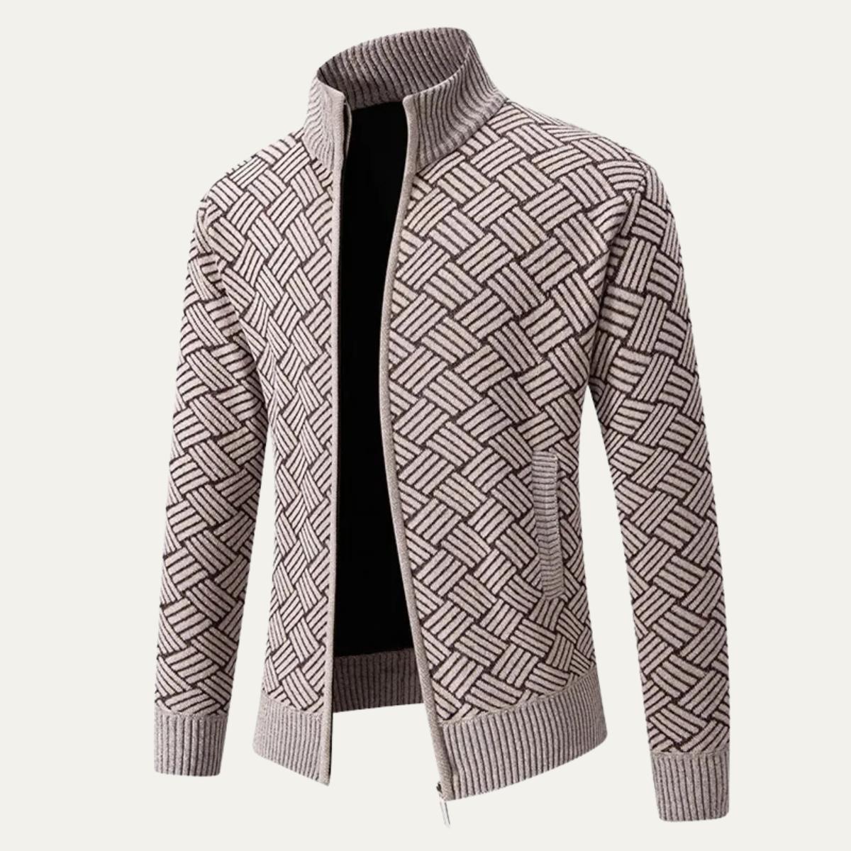 Men's Warm Crew Neck Pullover Jacket