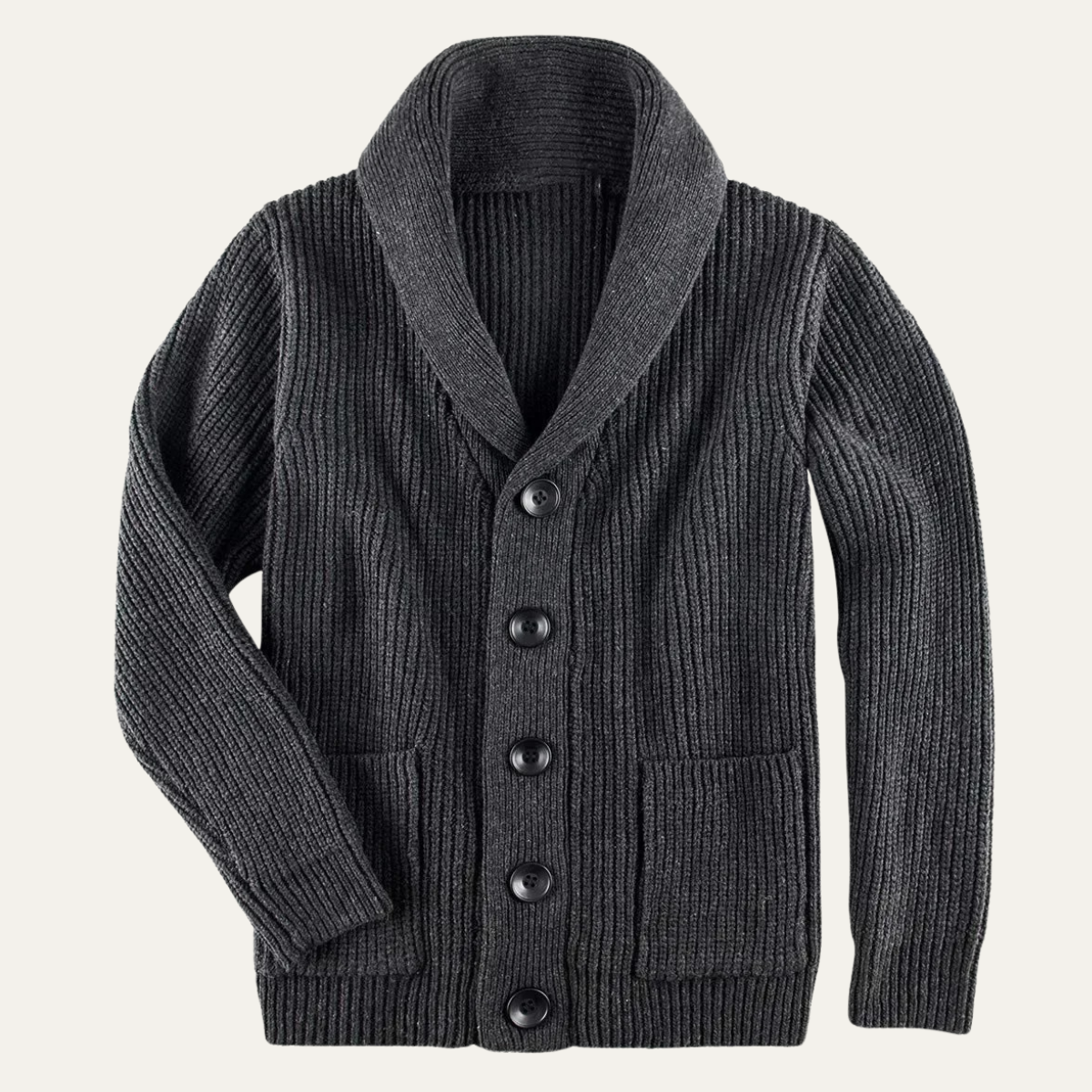 Men's Thick Knit Crew Neck Sweater - OutfitLondon