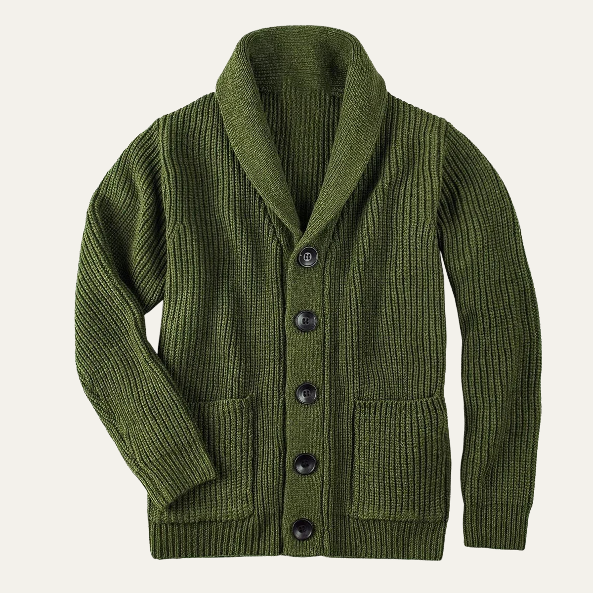 Men's Thick Knit Crew Neck Sweater