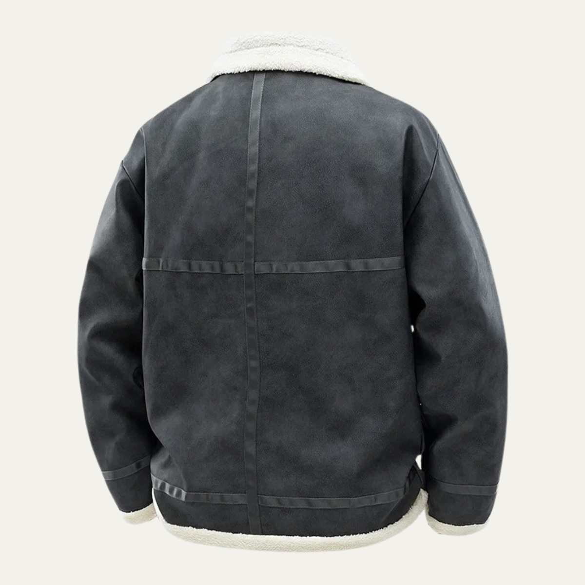 Warm Leather Aviator Jacket