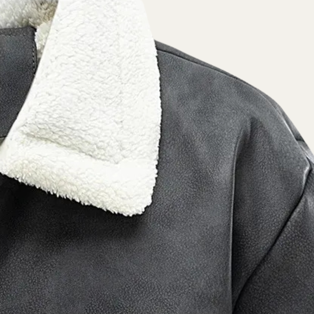 Warm Leather Aviator Jacket