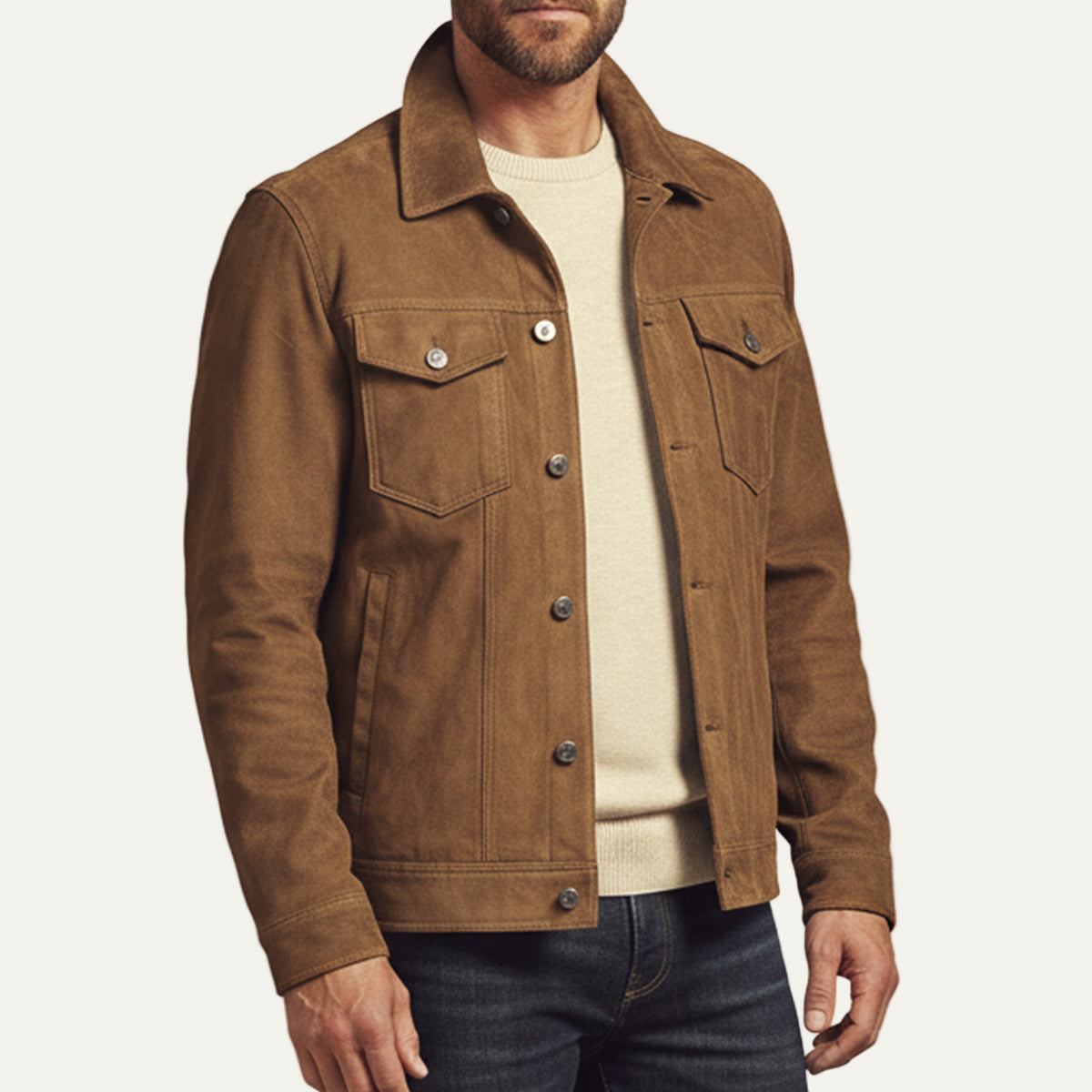 Tough Leather Outdoor Jacket