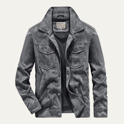 Tough Leather Outdoor Jacket