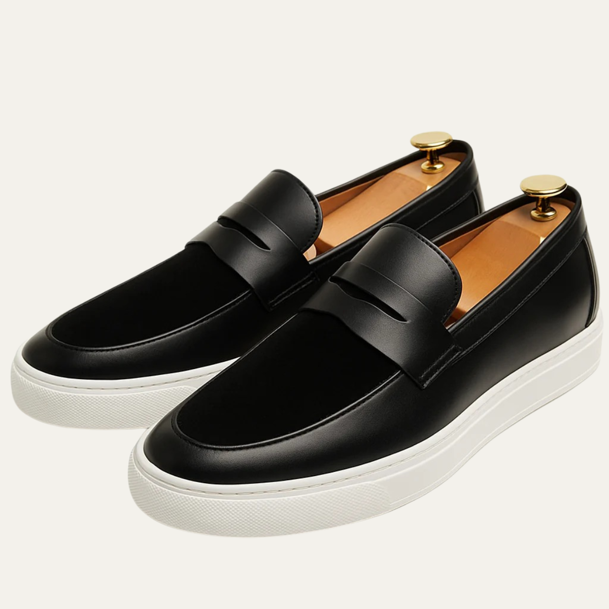 Classic Brown Genuine Leather Loafers - OutfitLondon