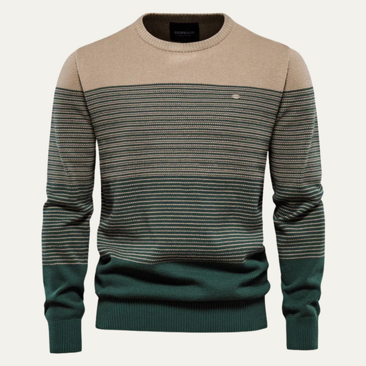Classic Multi Color Crew Neck Sweater - OutfitLondon