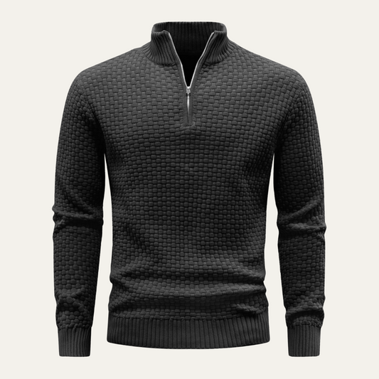 Men's Thermal Quarter Zip Fleece Pullover - OutfitLondon