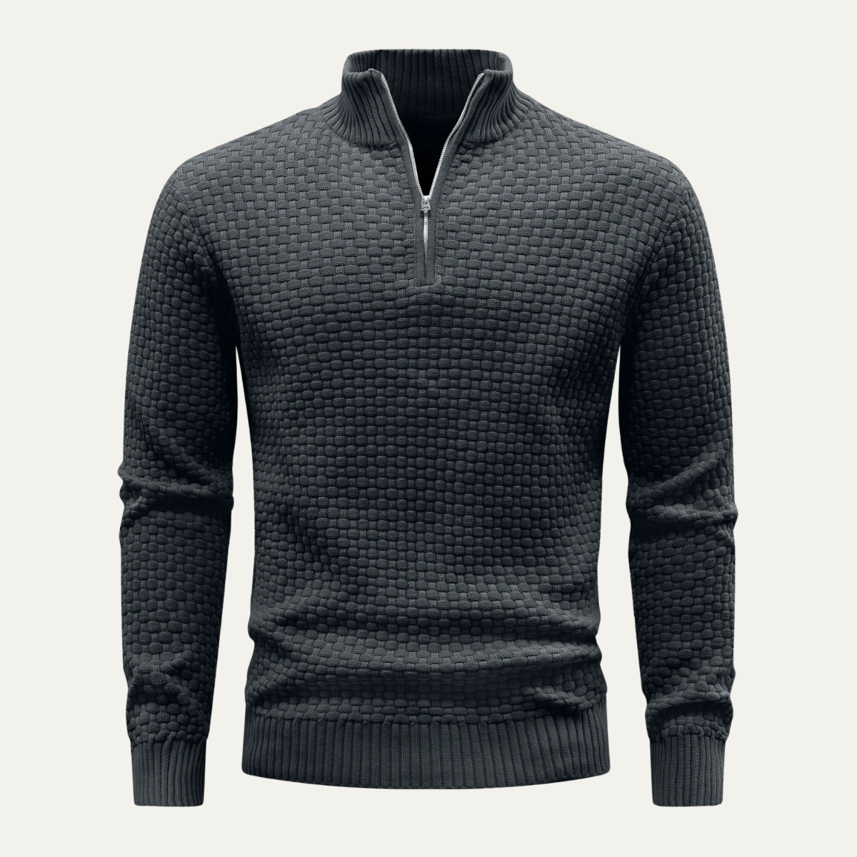 Men's Thermal Quarter Zip Fleece Pullover