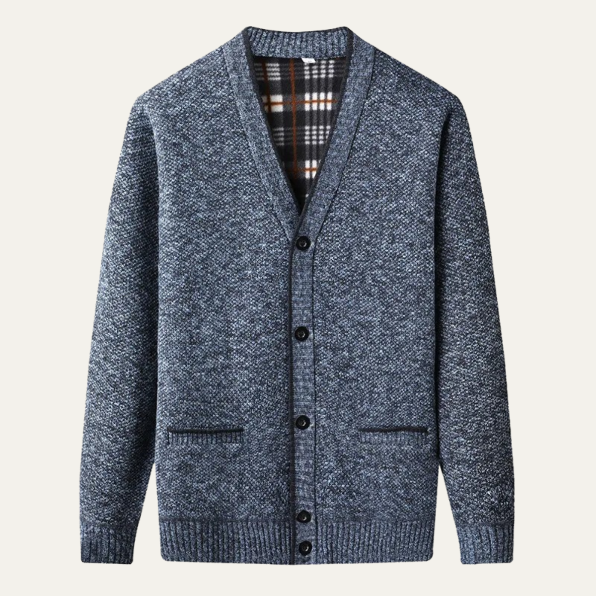 Classic Men's Knitted Button Sweater - OutfitLondon