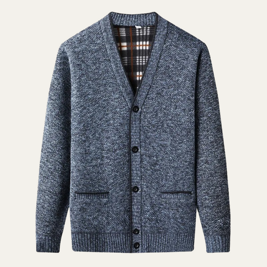 Classic Men's Knitted Button Sweater - OutfitLondon